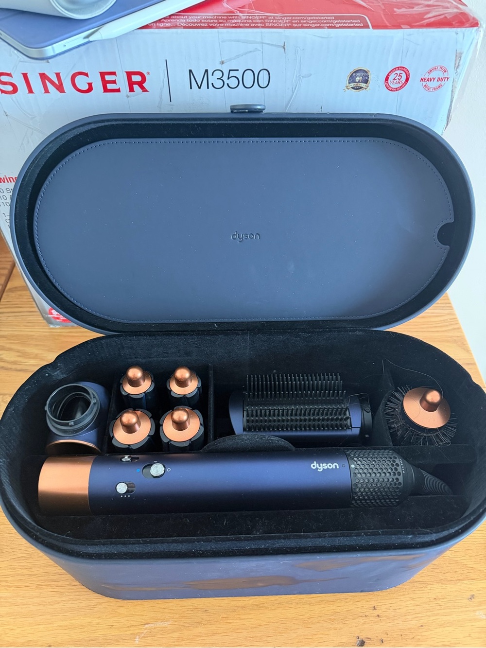 Dyson Multi-Styler Set in Deep Blue with Copper Accents